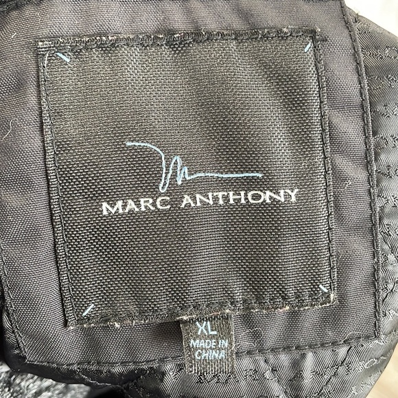 Mens Marc Anthony fur collar coat - Picture 5 of 5